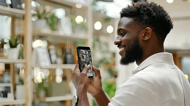 Tech Promoter Live Streaming Product Demo at Pop Up Shop