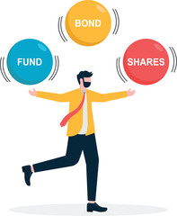 Social media illustration, business concept, web design

