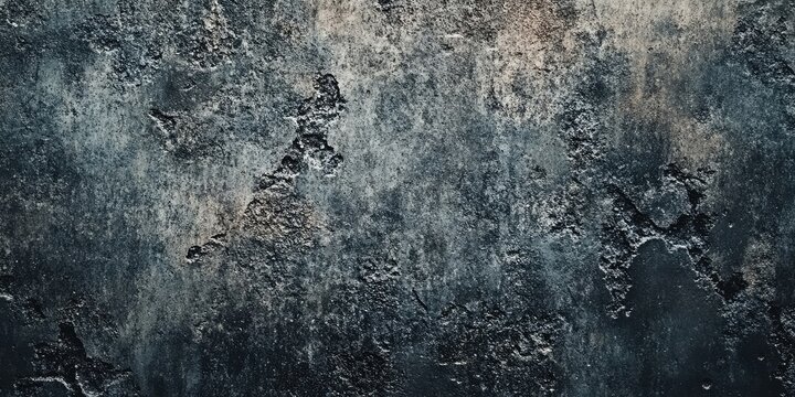 Dark aged concrete texture with deep gray tones and rough surface, ideal for backgrounds or wall designs in modern decor.