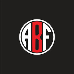 ABF letter logo creative design with vector graphic, ABF unique design