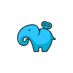 cartoon style elephant