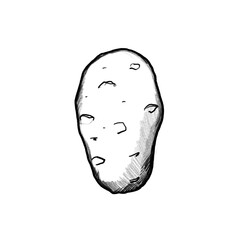 Potato, Vegetables, Hand-drawn pencil/colored pencil drawing, Sketch, Transparent PNG, Healthy, Menu, Recipe