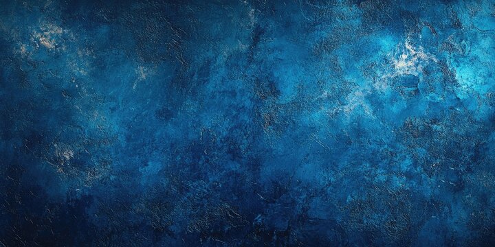 Deep blue textured backdrop with subtle lighter shades and hints of silver highlights creating a rich, abstract surface ideal for backgrounds