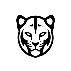 legant Panther Silhouette - Minimalist Wildlife Art Design