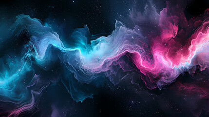 Fototapeta premium Black hole, science fiction wallpaper. beauty of deep space. colorful graphics for background, like water waves, clouds, night sky, universe. Starbright. Illustration