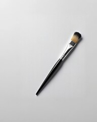 Fototapeta premium High-Quality Makeup Brush Isolated on Plain Background Ideal for Beauty and Cosmetic Product Photography, Perfect for Fashion and Makeup Tutorials Use