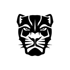 legant Panther Silhouette - Minimalist Wildlife Art Design