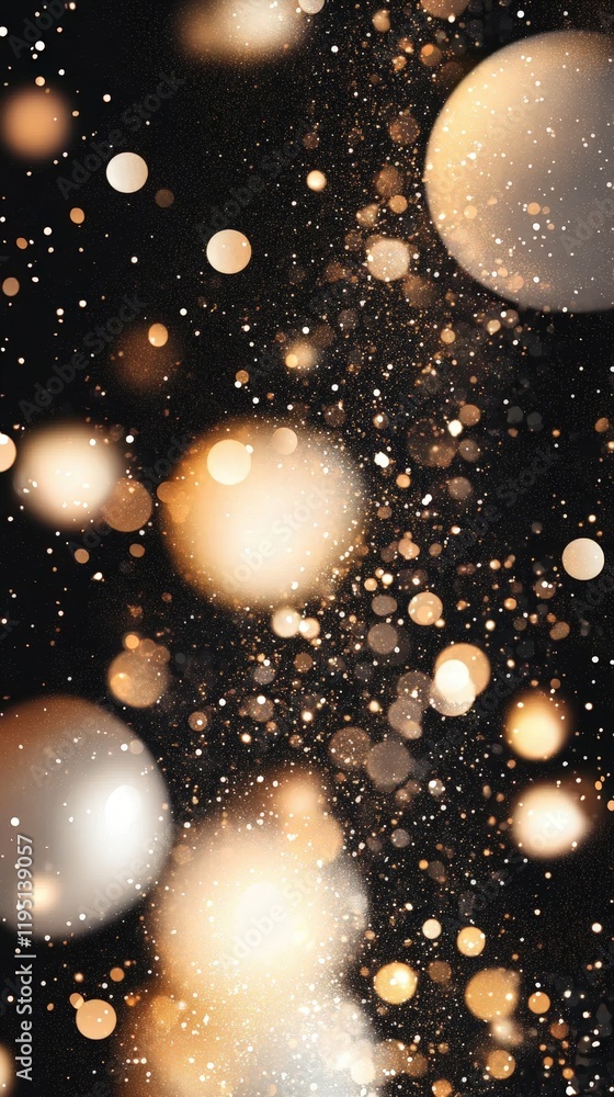 Aufkleber stunning glowing bokeh background with soft lights and sparkling effect for beautiful designs and pr