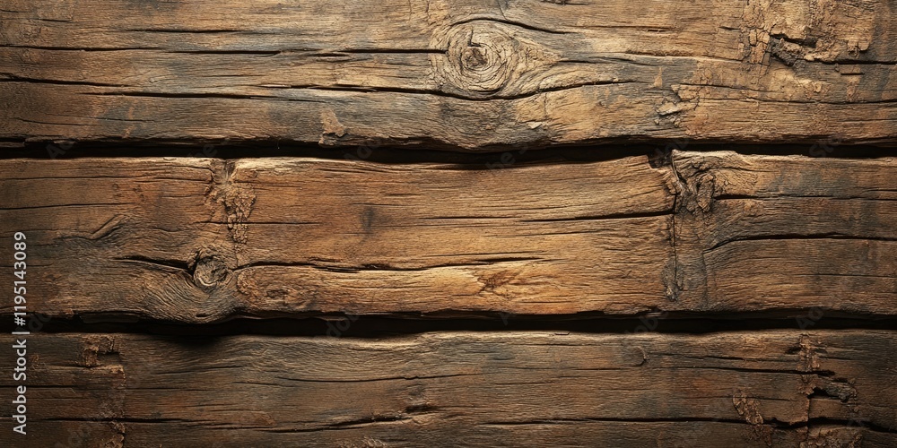 Aufkleber aged brown wooden texture with deep cracks and uneven grooves showcasing natural weathered patterns 