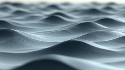 Obraz premium Abstract ocean wave illustration in light blue tone with realistic texture