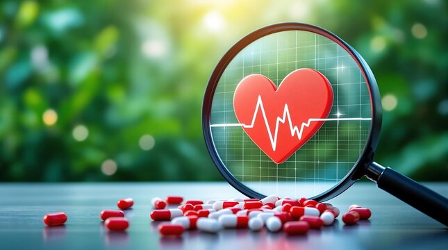 Heart disease awareness emphasizing cardiovascular health, regular checkups, and cholesterol monitoring for early detection and prevention