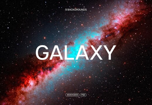 Galaxy Backgrounds Pack With Generative AI