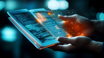 Digital textbooks revolutionizing education virtual learning environments interactive content futuristic perspective engaging study resources