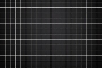 Graph paper sheet, grid paper texture, grid sheet, abstract grid line, gray straight lines on black background, Illustration business office and the bathroom wall., Generative AI