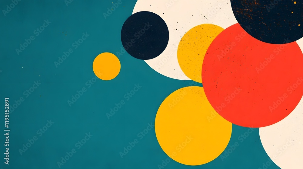 Poster vibrant overlapping circles representing trust-building elements