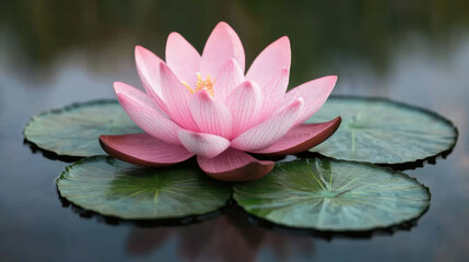 A stunning 3D rendering of a blooming lotus flower, showcasing high fidelity and intricate details, ideal for artistic and commercial use.