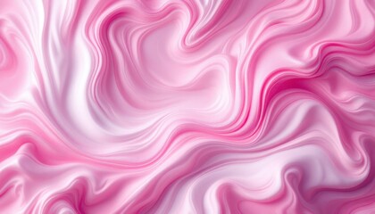 Obraz premium Swirling pink and white satin fabric texture background