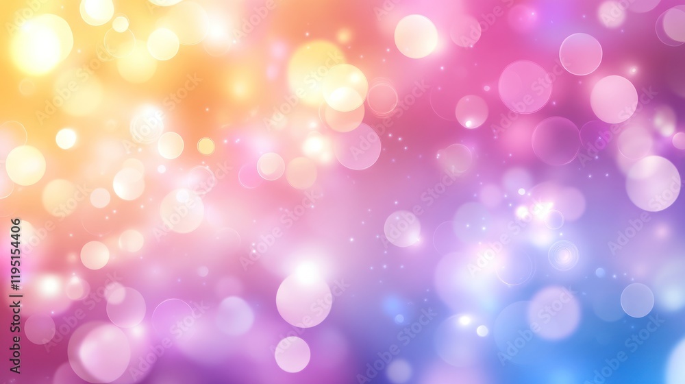 Aufkleber abstract colorful bokeh background with glowing lights.
