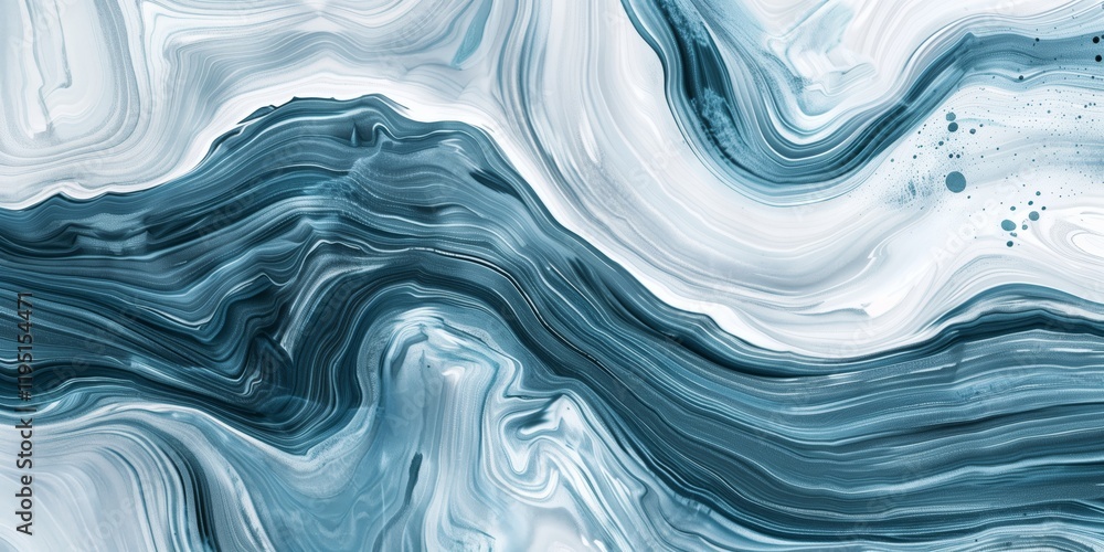 Aufkleber abstract background with wood grain texture and abstract patterns in blue and white tones, smooth te