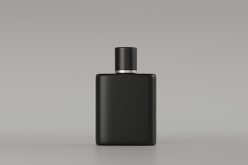 Minimalist Small Matte Glass Perfume Bottle with Black Cap