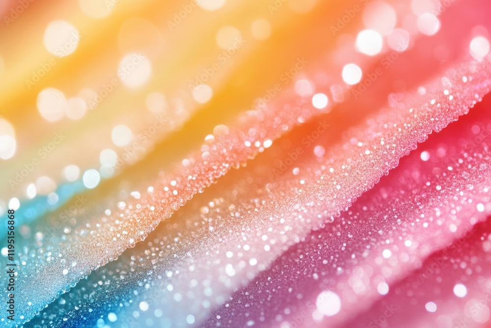 Poster vibrant abstract background with colorful waves and sparkling bokeh effect for creative designs and 