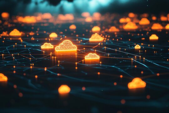 a hybrid cloud environment with interconnection