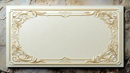 Obraz premium Ornate Decorative Frame with Intricate Floral Patterns Design