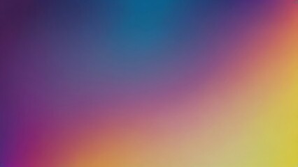 A blurry grainy gradient of blues, purples, and yellows a modern, artistic abstract background