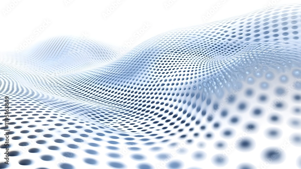 Poster a colorful wave with many dots