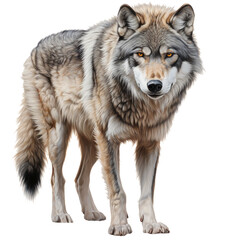 Wild Wolf Clipart Vector Illustration