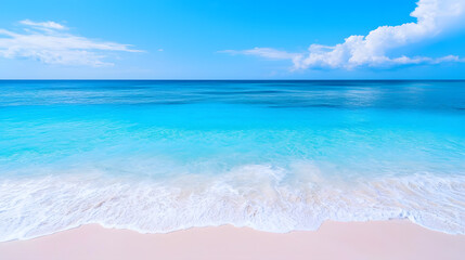 Obraz premium Ocean waves, ocean blue water landscape, aerial view