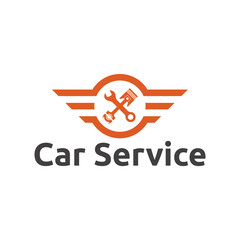 Auto parts logo design. Automotive parts, automobile repairing car, vector design and illustration