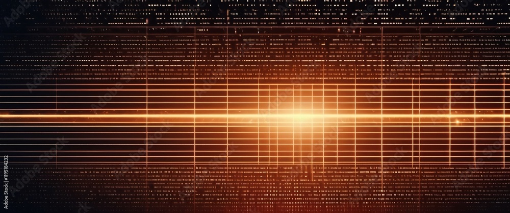 Poster data stream burst: an abstract representation of a high-speed data stream, depicted with vibrant ora