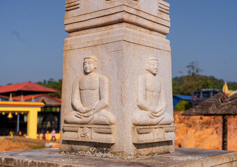 An idol of Lord Mahavir, founder of Jainism, at a temple in karnataka, India.