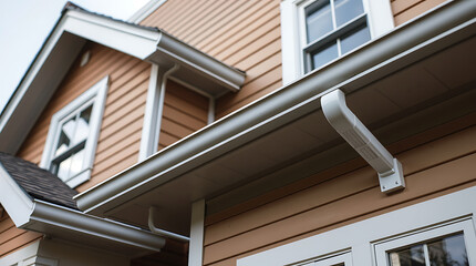Home Exterior Improvement: Seamless Gutters and Downspouts. Enhance curb appeal and protect your house from water damage with efficient drainage systems.