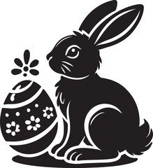 easter bunny silhouette