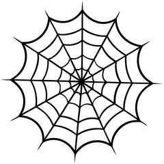 Obraz premium Elegant Spider Web Line Illustrations