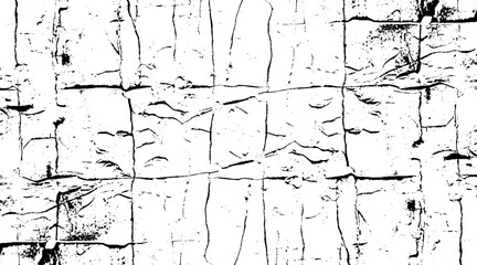 Rough black and white texture vector. Distressed overlay texture. Black isolated on white background. EPS10