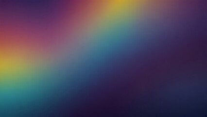Obraz premium A blurry grainy gradient of blues, purples, and yellows a modern, artistic abstract background