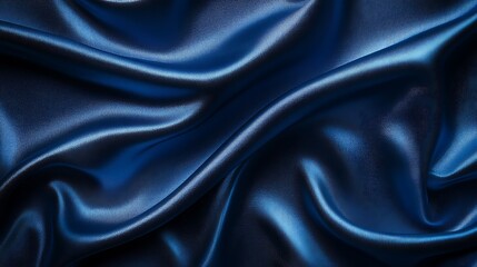 Fototapeta premium Luxurious Electric Blue Satin Background with Smooth Texture