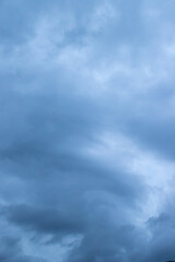 stormy clouds and rain with dramatic sky