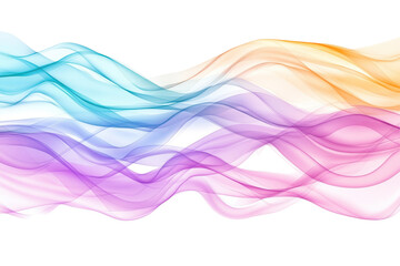 Pastel Wave Abstract:  A mesmerizing abstract image featuring flowing, translucent waves in soft pastel hues of pink, purple, blue, and orange, creating a sense of gentle movement and serenity.