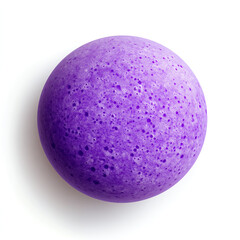A vibrant purple sphere showcasing texture and hue. Perfect for design projects, backgrounds, or artistic inspiration.