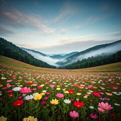Fototapeta premium flowers in the mountains