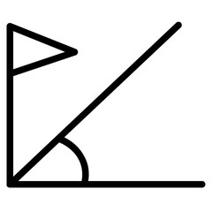 Corner Soccer Sport Line Icon