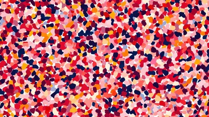 A vibrant abstract pattern with colorful dots creating a lively visual texture.