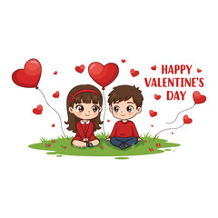 Happy Valentine's Day creative Valentine's Day celebration Valentines day with a romantic couple