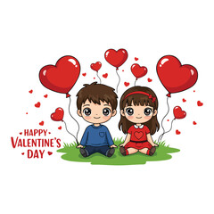 Happy Valentine's Day creative Valentine's Day celebration Valentines day with a romantic couple