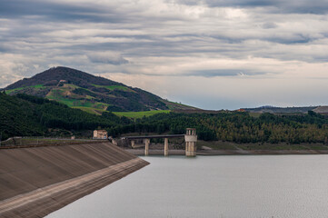 view of the lake of Monte Cotugno, Senise, Potenza