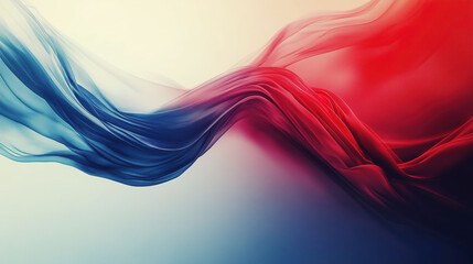 Obraz premium Dynamic representation of the USA flag in motion with space for text or design elements